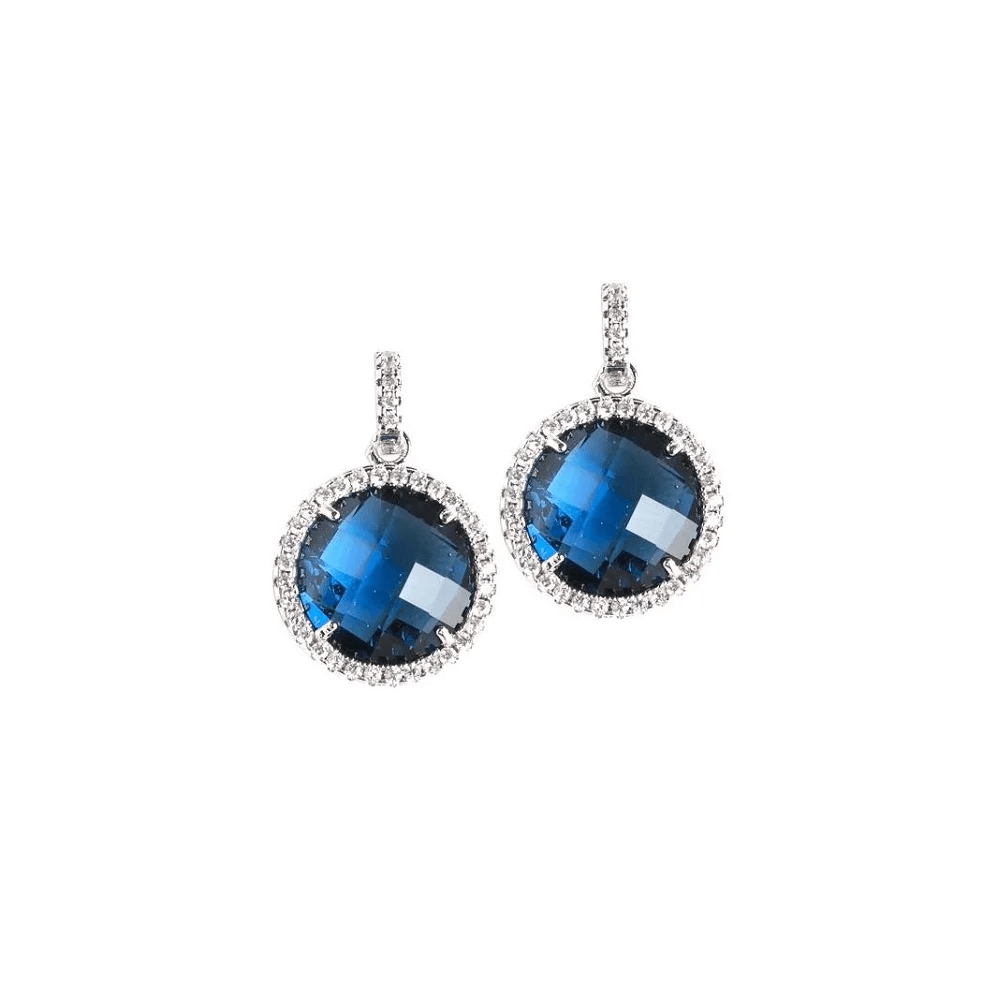 Boccadamo Anello Sharada In Bronzo Rodiato Con Cristallo Montana E Zirconi - Regolabile - Argento