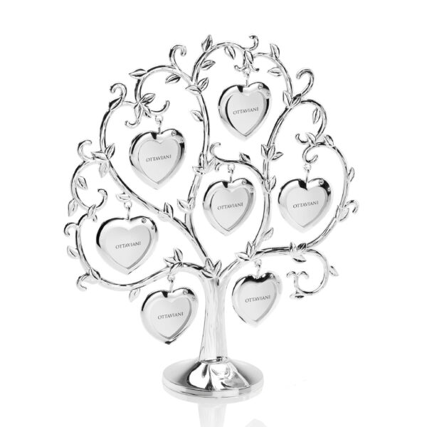 Ottaviani Albero genealogico con portafoto in met. argent